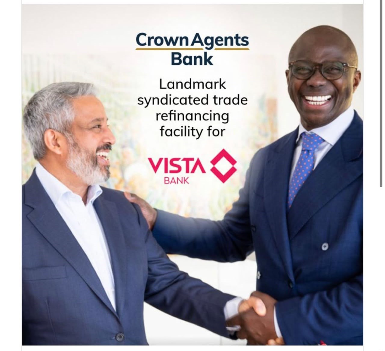 Vista Bank mobilise près de 81 milliards FCFA auprès d’un consortium bancaire international pour le financement du commerce extérieur