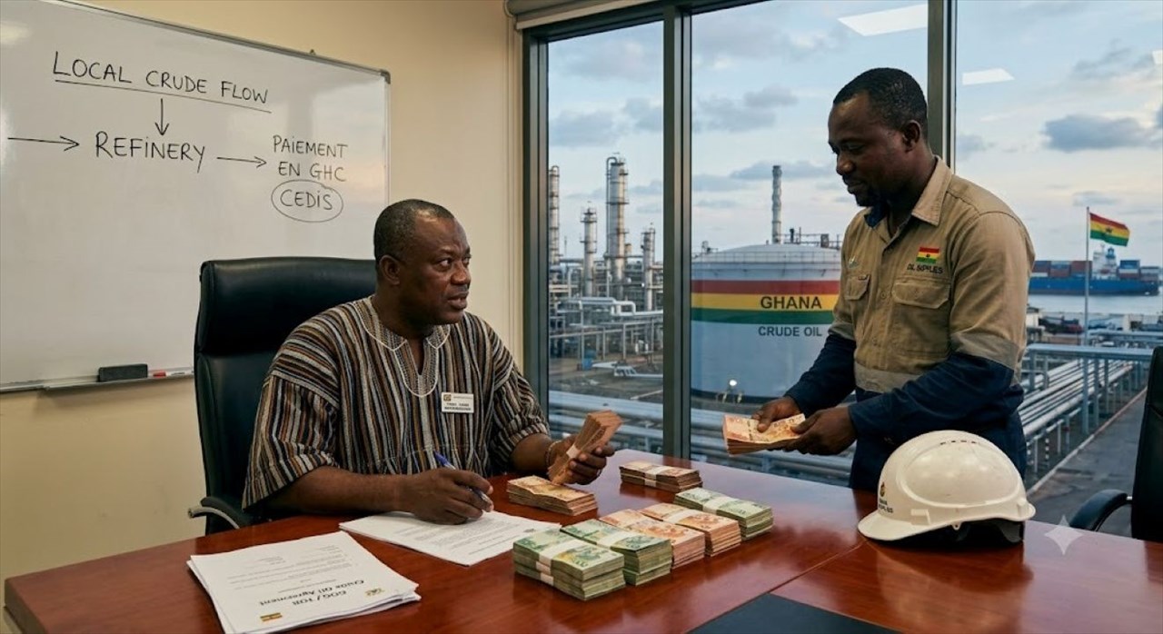 Le Ghana veut remplacer le dollar par le cedi dans l’approvisionnement de ses raffineries en brut local