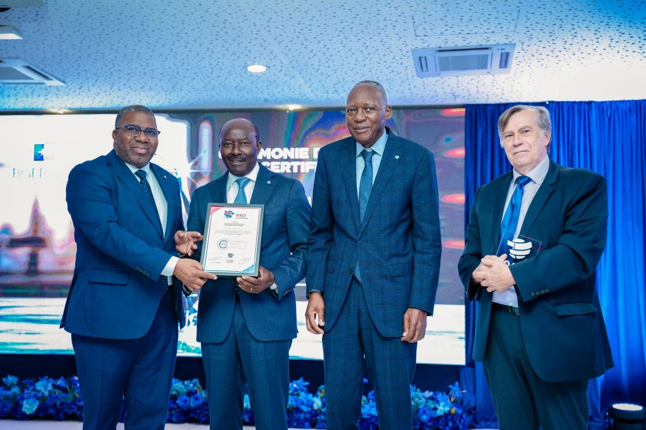 BGFIBank Côte d'Ivoire obtient la certification qualité IFACI de sa direction de l'Audit Interne